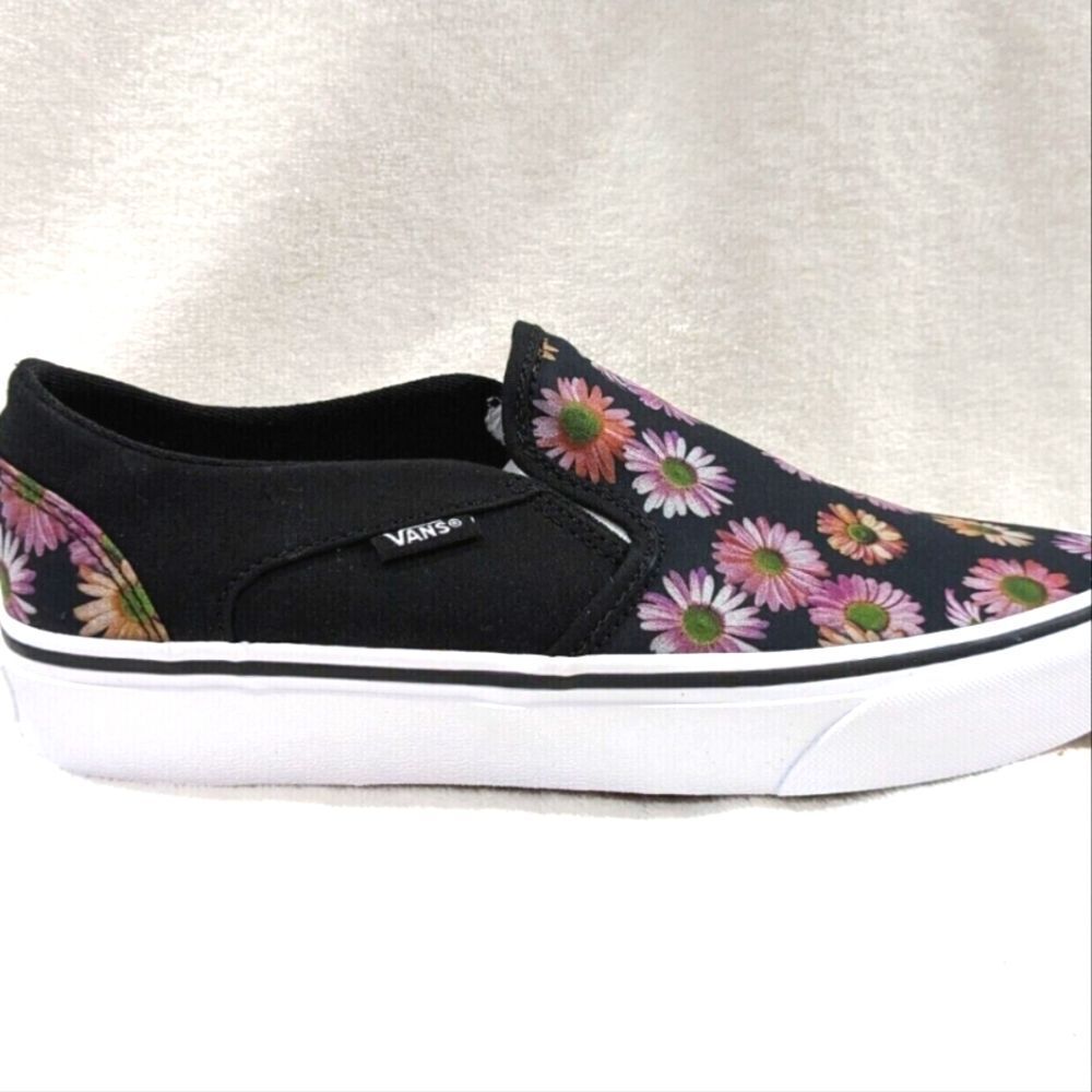 Vans Asher Dark Floral Slip-On Shoe